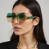 Fashionable Vintage Sunglasses for Women Square Frame Sunglasses with Metal Decoration Elegant Temperament Women Sunglasses