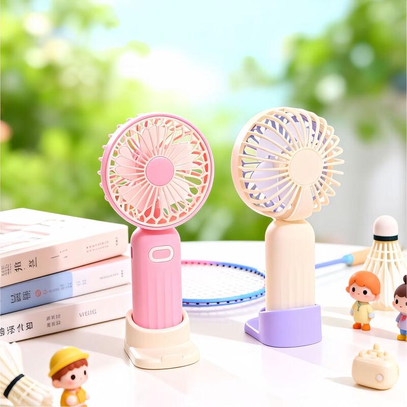 LINGPAN LP622 USB Rechargeable Handheld Fan with Base (5-Pack)