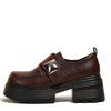 Platform Women's Autumn New Versatile Retro Thick Heel Small Fashion Single Shoes Small Leather Shoes