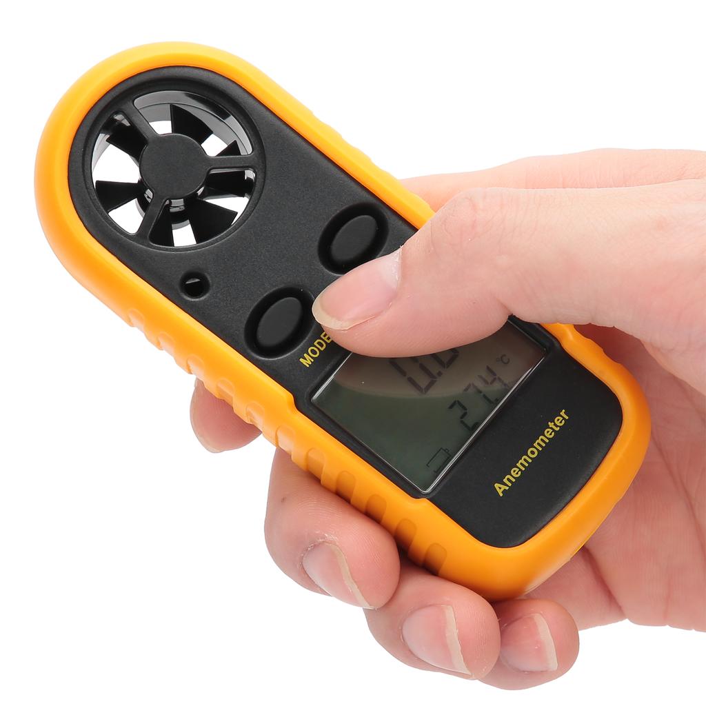 Wind Speed Meter Digital Anemometer Handheld Wind Temperature Measuring Instrument