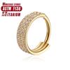 F136 Titan Piercing ZC Nasenringe Damen Scharnier Segment Septum Clicker Daith Ohrringe Creolen Knorpel Tragus Piercing Schmuck