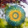 25.4 cm Metal Wind Chime with 360 Rotating Hook Dainty Hanging Decor for Patio Garden Spring Summer Fall Winter Gift