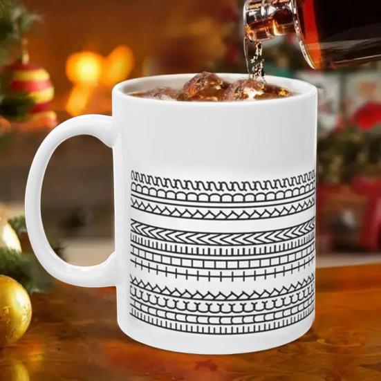 Yousheng Hidden Message Coffee Mug 11oz Capacity Ceramic Cup Funny Senior Citizen Mug Personalized Gift for Family Friends