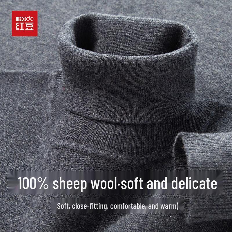 

Мужской свитер с высоким воротом Hodo из 100% шерсти L