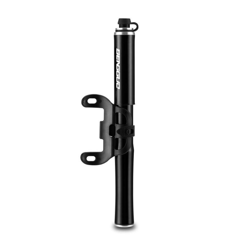 

Bicycle Pump Portable Aluminum Alloy With Flexible Hose For Cycling Enthusiasts Black