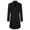 Baoxiniao Men's Pure Wool Double-breasted Long Double-faced Coat