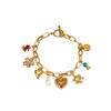 Golden Titanium Steel Electroplated Wind Bracelet Women's Personality Fashion Bracelet Trendy Versatile Accessory