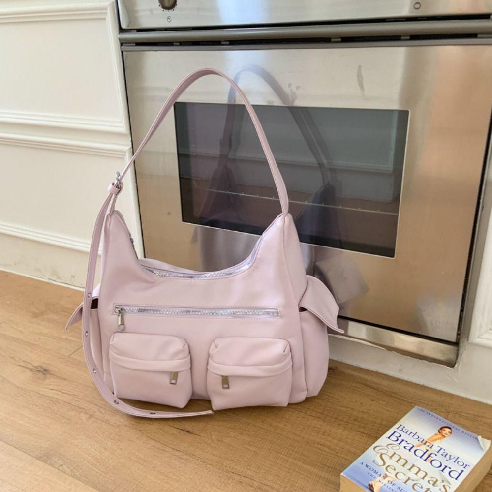 Fashion Retro Shoulder Bag Spicy Girl MotorcycleBag Trend Armpit Bag  Shopping