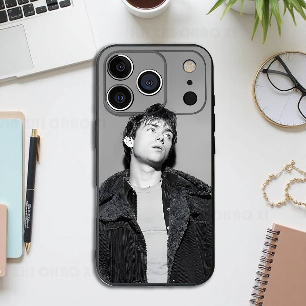 

Singer D-Damon A-Albarn Silicone Soft Phone Case For IPhone17 16 15 14 13 12 11 Pro Max Plus X XR SE Cover iPhone15promax