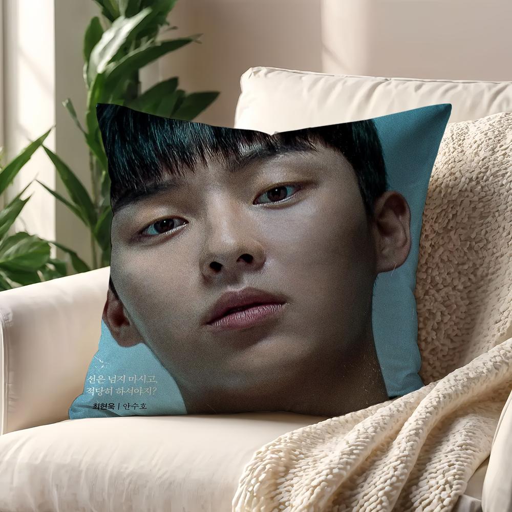 Movie W-Weak Hero Class 2 B cushion cover Pillow Sofa Printing Decoration Room Home Office Coffee Shop Car Nordic Simplicity