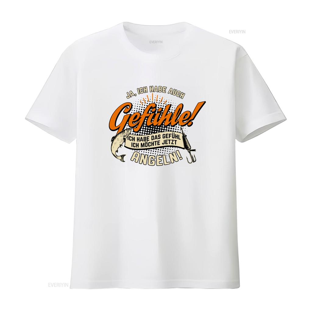 Angler Fishing Feel T Shirt for Men with Funny Sayings Ich Habe Das Gefühl Möchte Jetzt Angeln vintage Washed Unisex