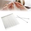 22 Pcs 25cm Length Straight Single Pointed Needles Metal Knitting Needles  For Socks Knitting