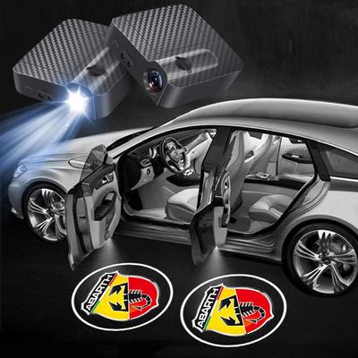 LED Car Door Welcome Lights Wireless Projector Lamp Auto Decoration Accessories For Abbas Abarth Punto 124/125/500 Stilo Ducato