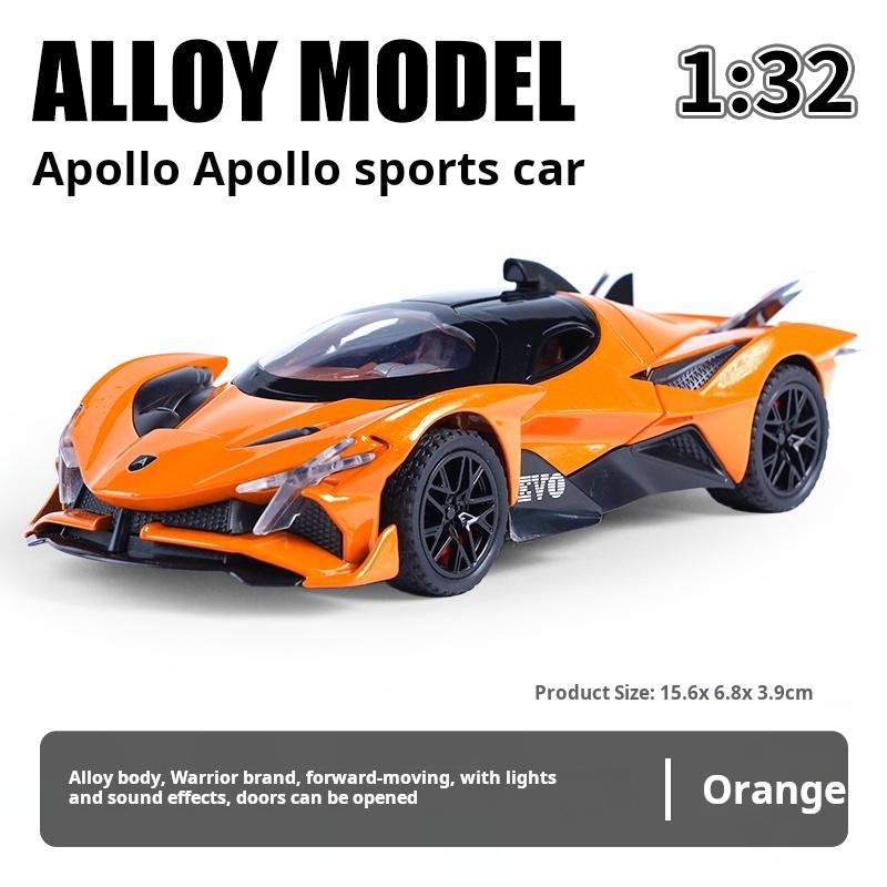 1:32 Apollo Evo God of the Sun exquisite simulation alloy Super Car Model Light & Sound Collectible Ornament Decoration