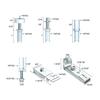 Complete Replacement Set Quick & Effective Repair Solution Bifold Door Hardware Repair Set Steel  for Closet Entrances