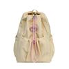 Schoolbag Female College Student School Bag Juvenile Versatile Girl Heart Drawstring Bundle Mouth Bag Commuter Travel Backpack Female