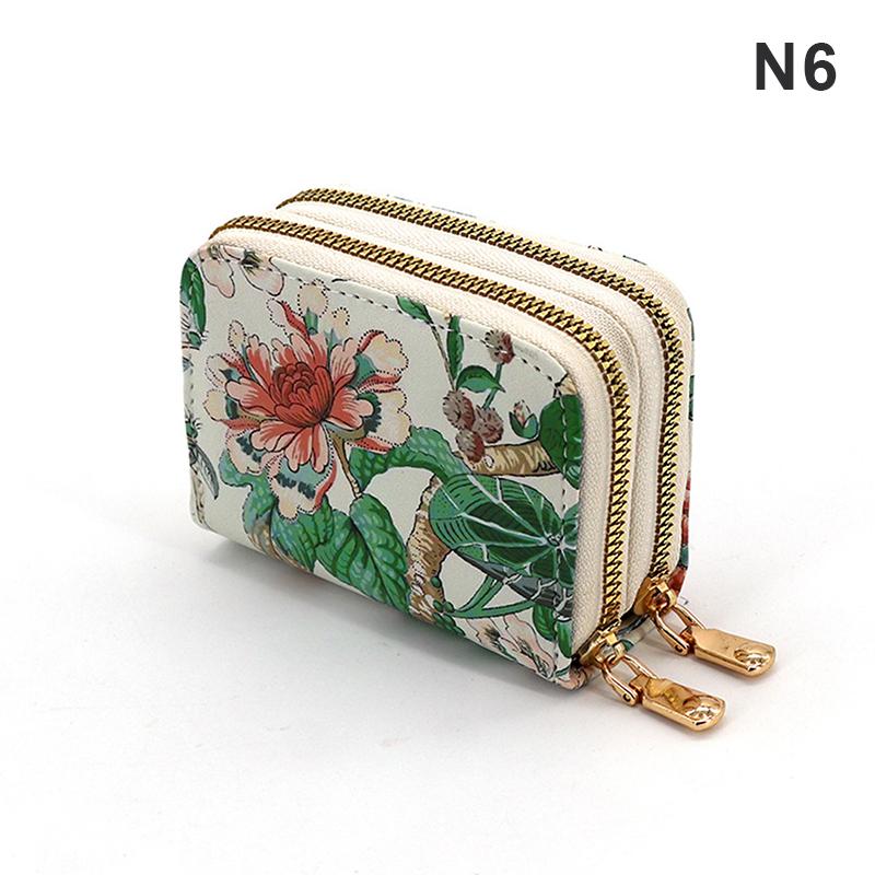 New Women S Large Capacity Multi-Card Slot Zipper Coin Purse Anti-Magnetic Card Holder Stylish Chinese-Style Design 6