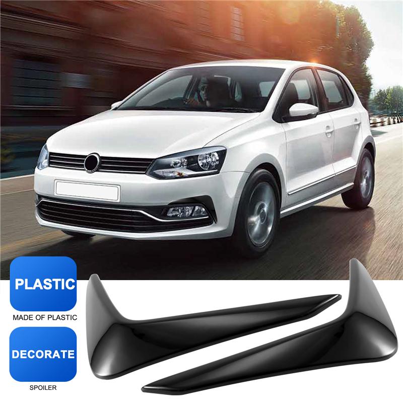 For Polo    Front Bumper Fog Light Eyebrows Spoiler Decorative Trim