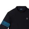 MEASPHERA Women Slim-Fit Arm Point T-Shirt Black