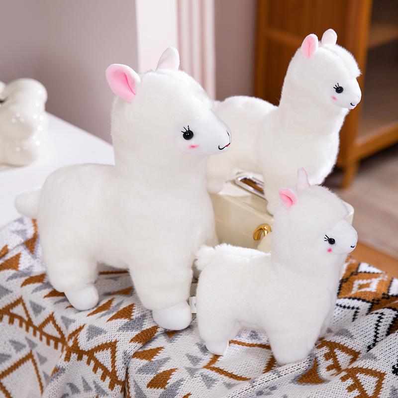 Cute Alpaca Doll Sleeping Pillow Plush Toy Rag Doll Pressing Bed Doll Wedding Birthday Gift Girl