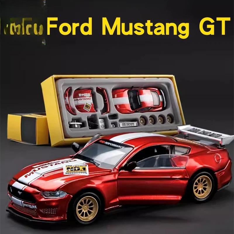 Gulf 1/42 Ford Mustang GT 2018 Assembly Modification Series Alloy Diecast Car Model Home Decoration & Computer Desktop Ornaments
