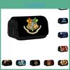Harry Potter Pen Pouch Fabric Anime Student Stationery Organizer With Multiple Compartments