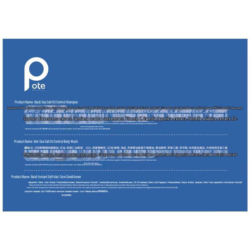 Boerti Oil Control Hair & Body Travel Set