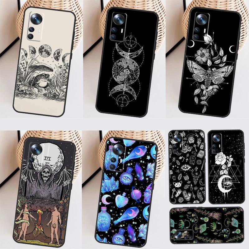 Occult Witchcraft Moon Gothic Witch For POCO X3 X5 Pro M5 M5s F4 X4 GT F3 F5 Case For Xiaomi 13T 11T 12T 13 Pro 12 Lite 12X