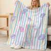Flannel Blanket Shell Series, Soft & Cozy, Machine Washable, Warm Fresh Color, Perfect for Home, Office Napping, Halloween & Christmas