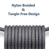 Nylon Data Cable Fast Charger USB A To Type C Charging Cable For Huawei Samsung Android Phone TypeC Charging Device 1M 2M 3M