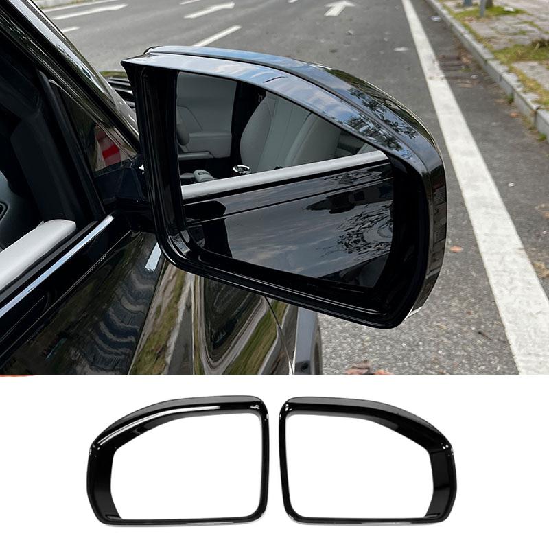 For BYD Equation Leopard 3/Titanium 3/Super 3 2025 2026 ABS Black Side Reverse Mirror Rain Shield Frame Rear View Mirror Cover