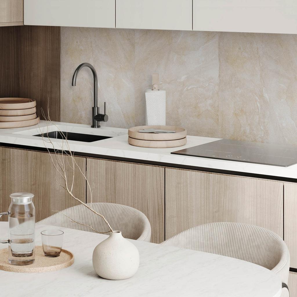 Naklejany Panel Winylowy Do Przedpokoju 100X50 Cm Naturalny Marmur W Odcieniach