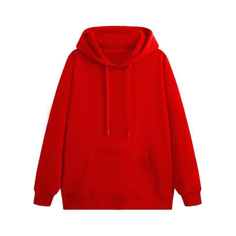 Mens Lightweight Hooded Sweatshirt Loose Fit Solid Color Casual Long Sleeve Pullover Youth