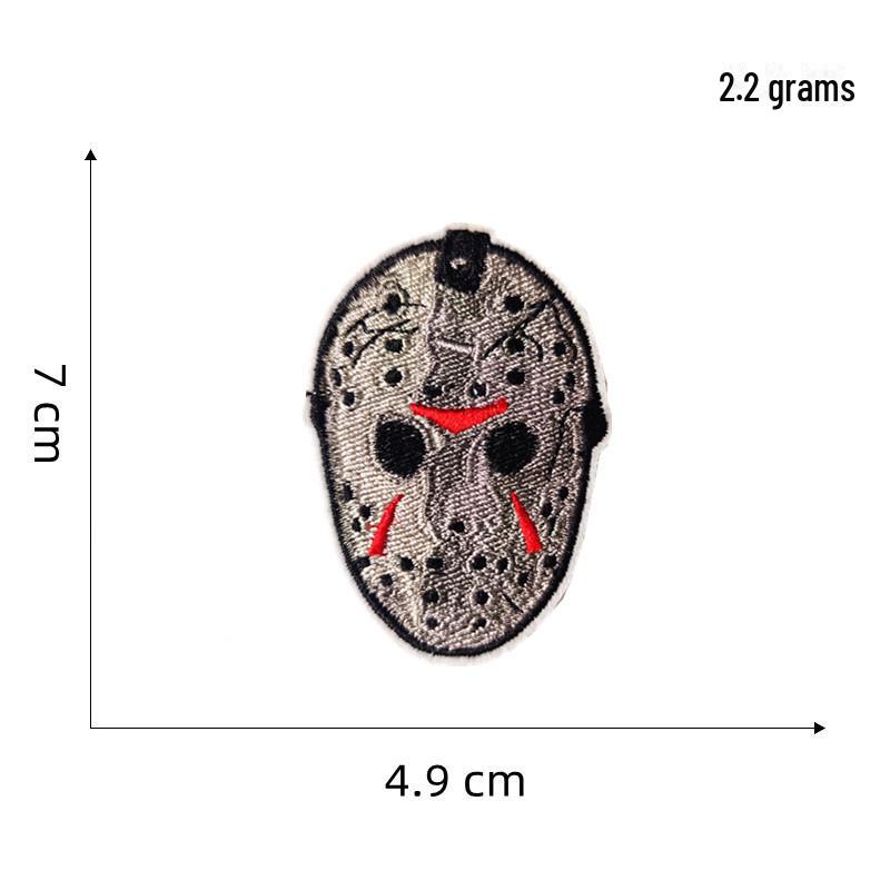 Skull Punk Anime Embroidered Cloth Patch