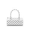 Korean Style Polka Dot Cylinder Handbag Sweet Cute Soft Fashion Women Boston Bag Ladies Leather Unique Shoulder Crossbody Bag