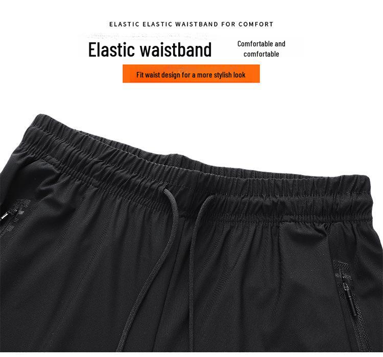 Calças Casuais de Verão Leves de Seda Gelo Masculinas S-6XL – Elásticas, Grandes, Ajuste Solto