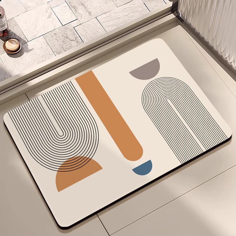 Japanese Diatom Mud Absorbent Non-Slip Quick-Dry Washable Floor Mat for Kitchen & Bathroom