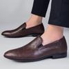 Fashion Moccasin Non-slip Loafers New Arrival Business Shoe High Quality Men Slip-On Shoes Genuine Leather Casual Shoes Driving Flats