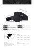 Quick Dry Breathable Sports Visor Hat with Perforated Top Lightweight Adjustable Outdoor Sun Protection Cap for Running Golf Tennis