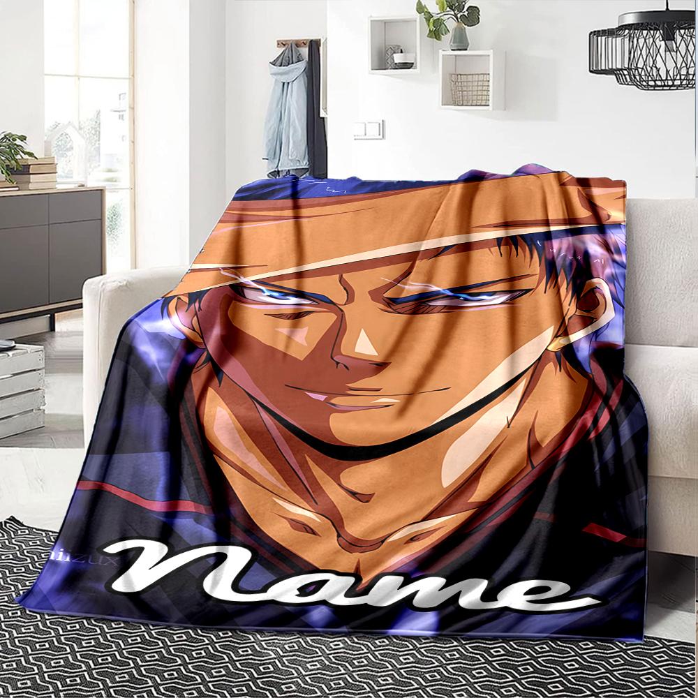 Customiz Name Personality Kuroko's Basketball Blanket Soft &Warm Sofa Office Bed Travel Lunch Break Blanket, Gift Suitable All Seasons