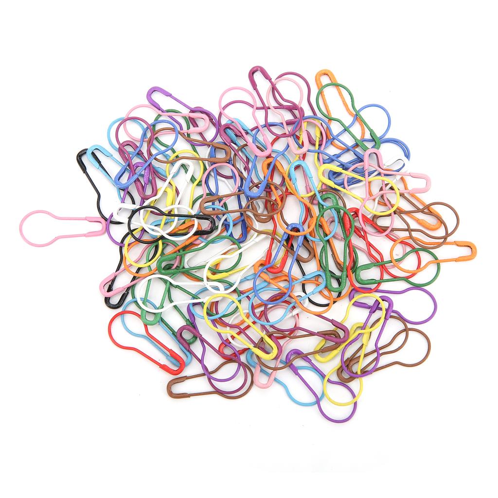 Safety Pins Household for Crafting Sewing Garment Fastening Finishing Quilts Jewelry Making100pcs Color Calabash Shape