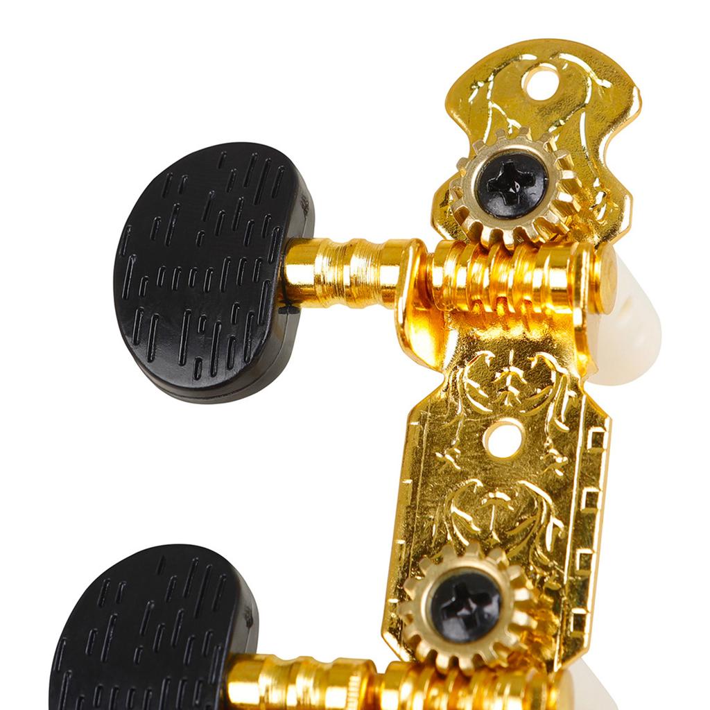 2 Pcs Classical Guitar Tuning Pegs Keys Adjustable String Tuners Pegs Machine Heads Replacement Copper Guitar Knobs