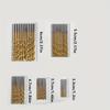 50pcs Titanium Coated High-Speed Steel Drill Bit Set - High-Quality 135° Point, Suitable for DIY Crafts, Woodworking, Engraving, and Jewelry Making