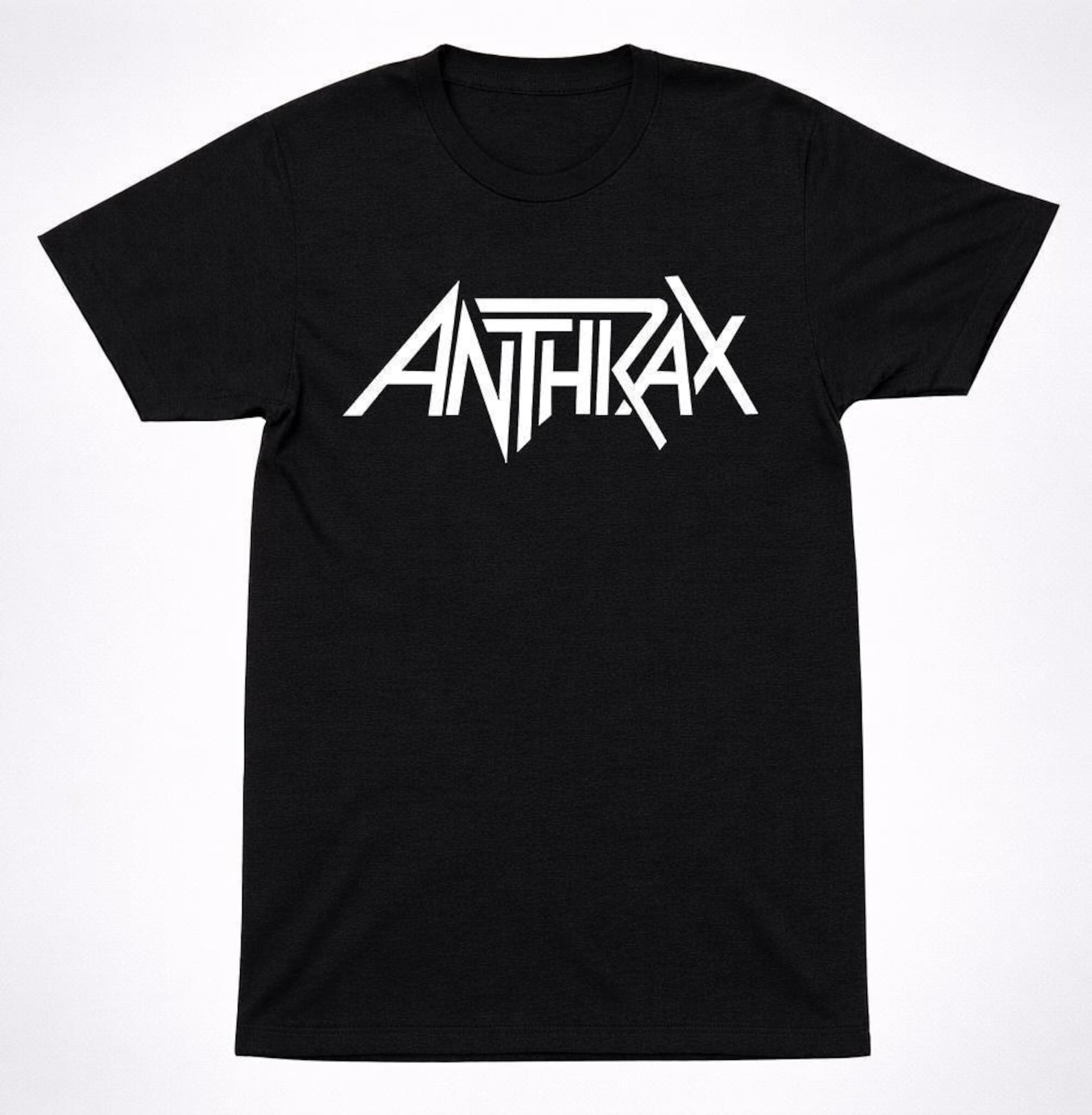 Anthrax Logo Shirt: Thrash Metal Band Tee, Black Graphic 4XL