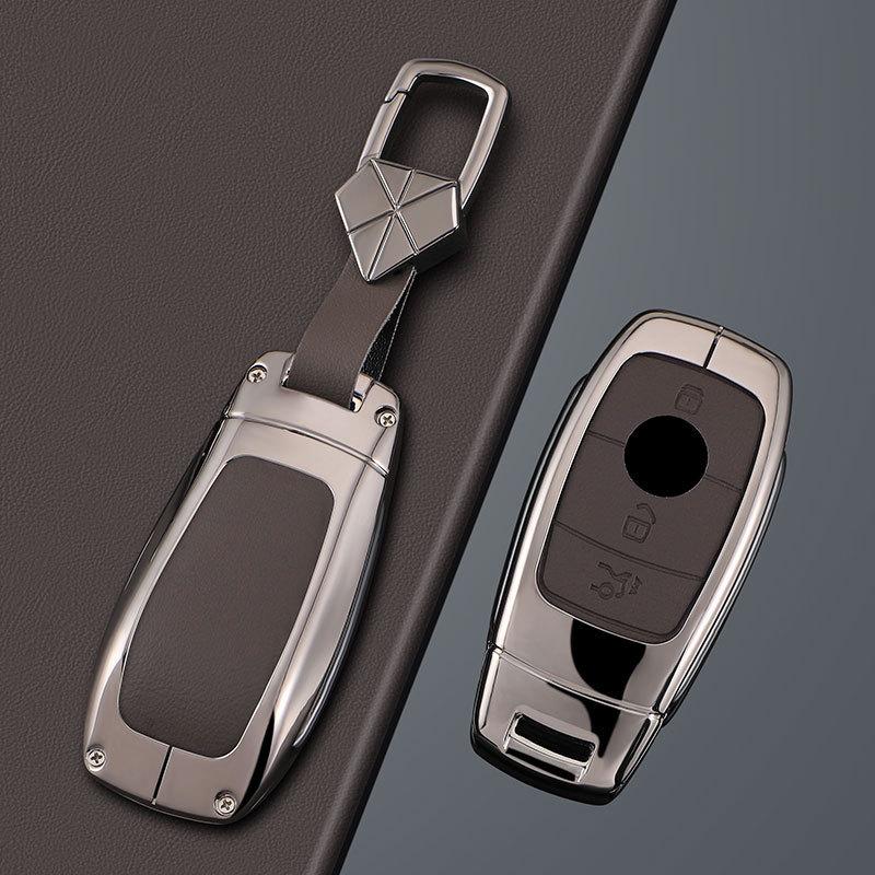 High-Grade Key Case for E300L, GLB220, C260L, GLE350, A200L Models - Male Shell Buckle Bag