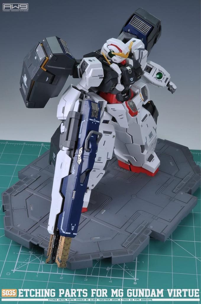 MG 1/100 Gundam Virtue Custom Detail-Up High-Quality Metal Parts with Water-Transfer Decals [Parallel Import]