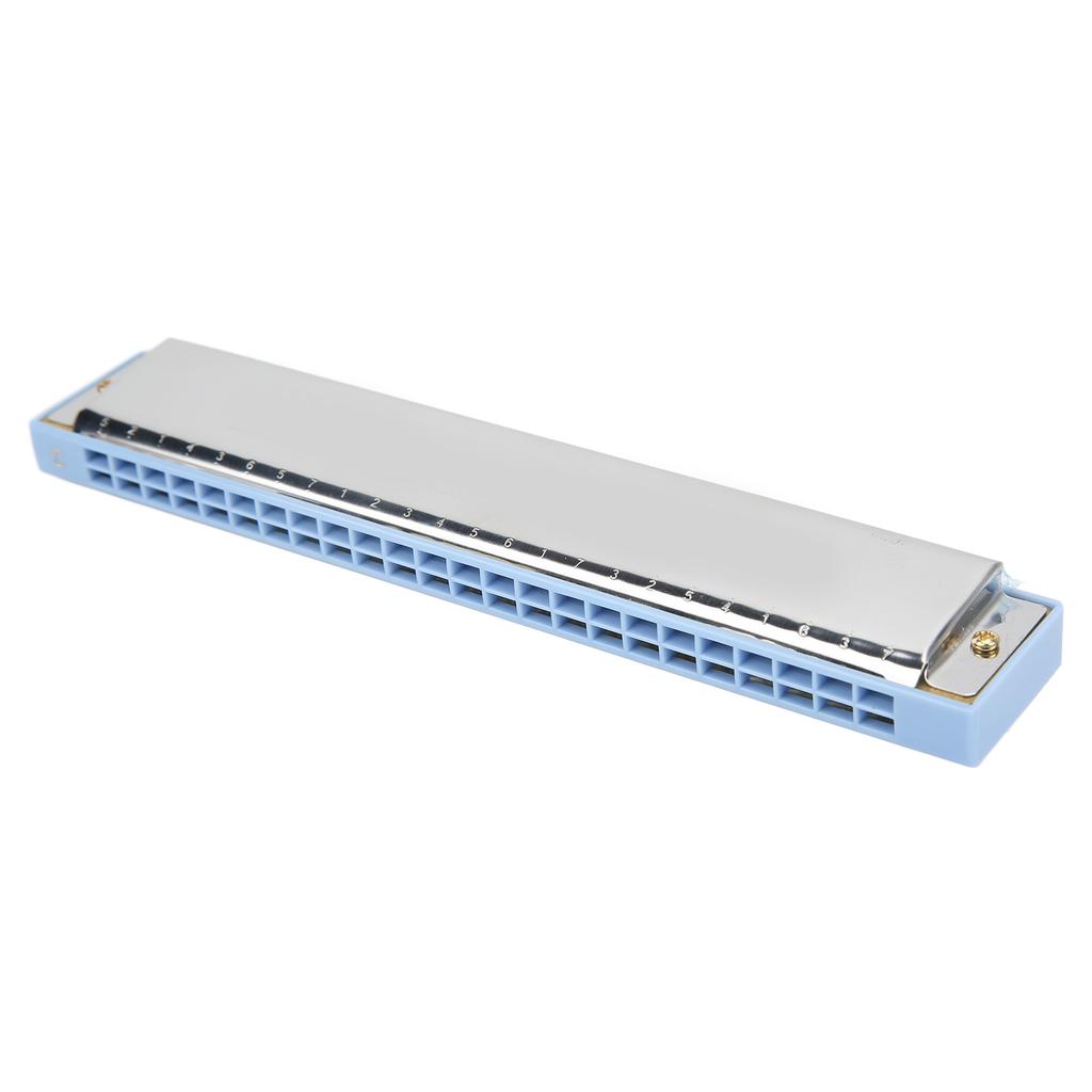 Harmonica 24 Holes Key of C Mouth Organ Tremolo Instrument Toy for Beginner Kid Adult