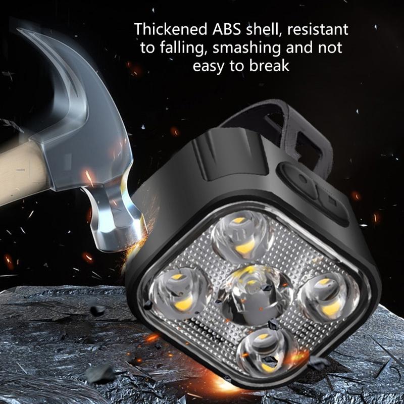 1Set Light Flashlights Bike Headlights Lamp Bicycles Part Smarted Bicycles Light for Outdoor Use