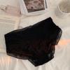 LANGSHA Women's Sexy Lace Mid-Waist Panties 3-Pack