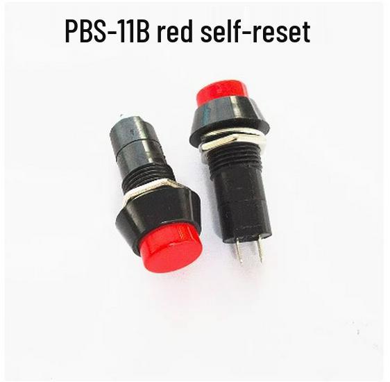 

Round Self-Locking Self-Resetting Momentary Push Button Switch, 12MM, Red/Green